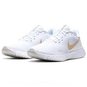 Nike Revolution 5 White/Gold Women’s Running Sneakers